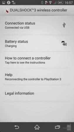 Cara menghubungkan controler PS 3 ke Sony Xperia