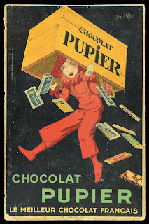 Thermomètre publicitaire vintage Chocolat Pupier