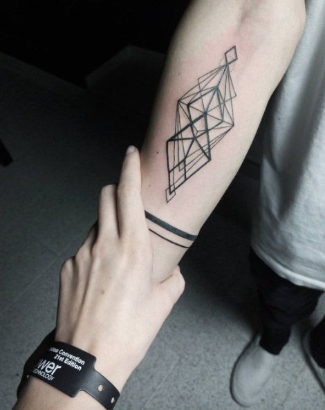 50 ideias de tatuagens geométricas para homens modernos e estilosos!