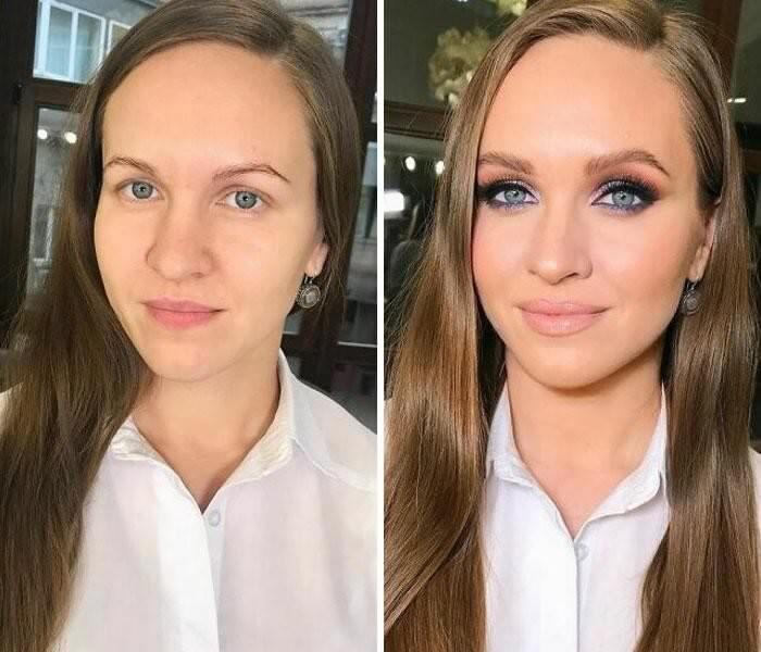 Before And After Photos From A Talented Makeup Artist Lena Motinova