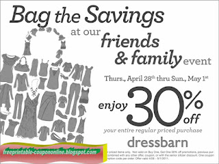 Free Printable Dress Barn Coupons