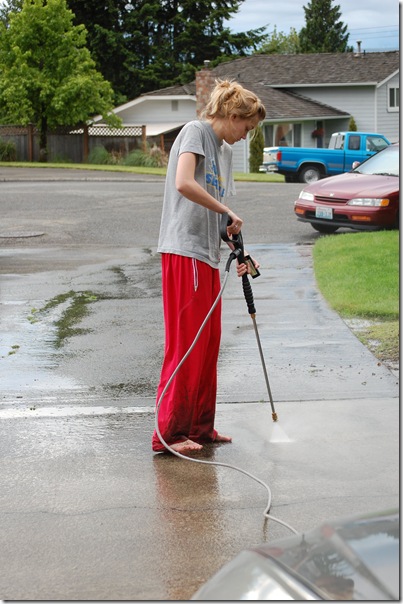 cleaning the driveway 001