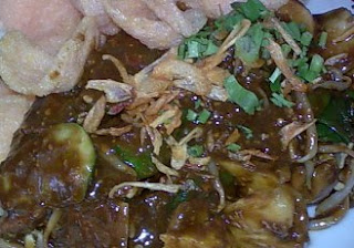 Fried Tofu with Black Shrimp Paste Tahu Tek Surabaya