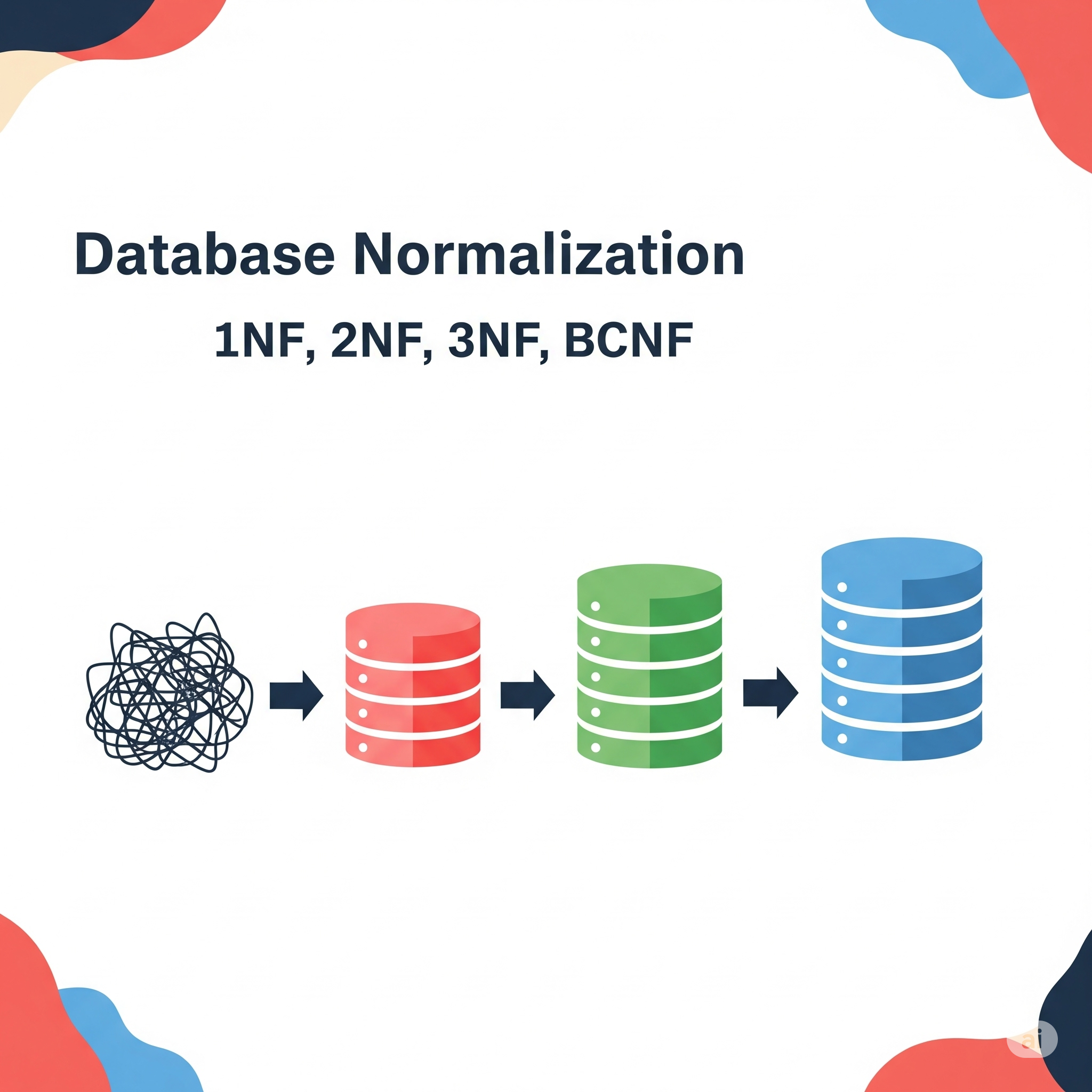 Database Normalization (1NF, 2NF, 3NF, BCNF)