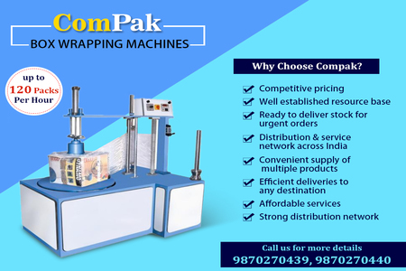 Box Wrapping Machine - http://www.compak.in/box-wrapping-machine.php