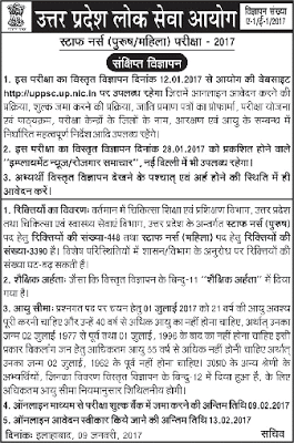 UP Staff Nurse Recruitment