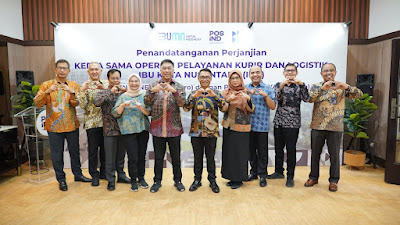 Kolaborsai Bina Karya sebagai Badan Usaha Otorita dengan PosIND ,  Menuju Nusantara Logistic Hub yang Hijau