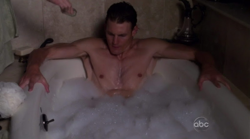 Josh Pence Shirtless on The Gates s1e07