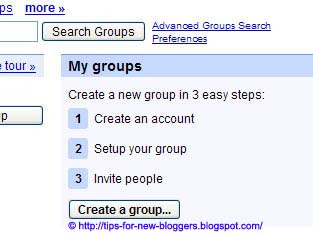 Using Google Page Creator and Google Groups