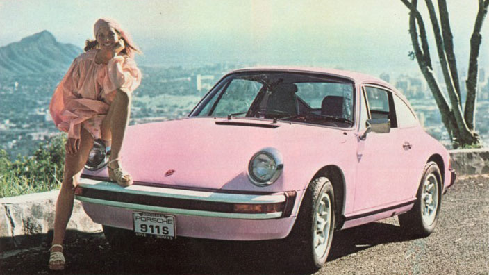 The playmates and their pink cars