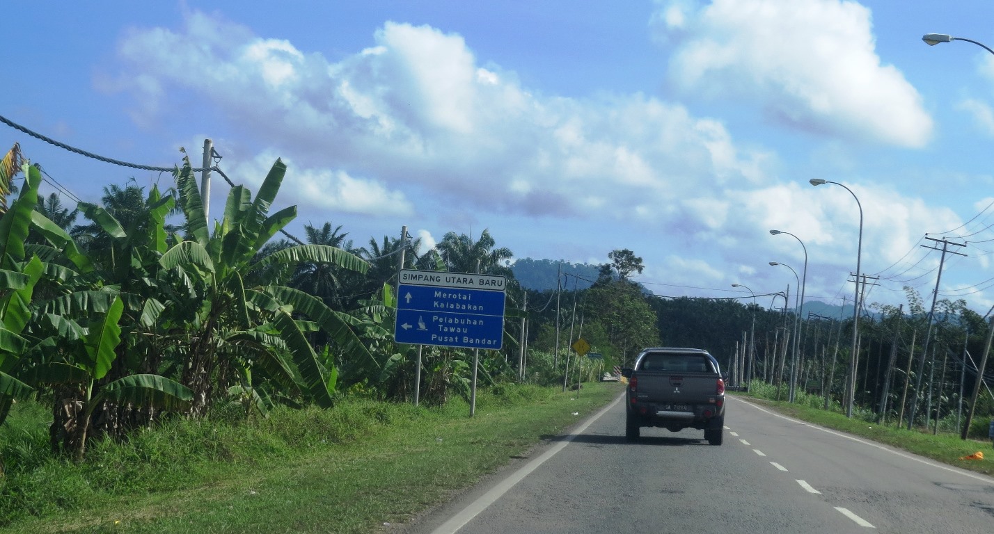 KINABALU: TAWAU - KOTA KINABALU BY ROAD VIA KALABAKAN 