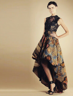 Inspirasi Model Gaun Batik Modern 27