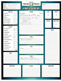 Taryn character sheet