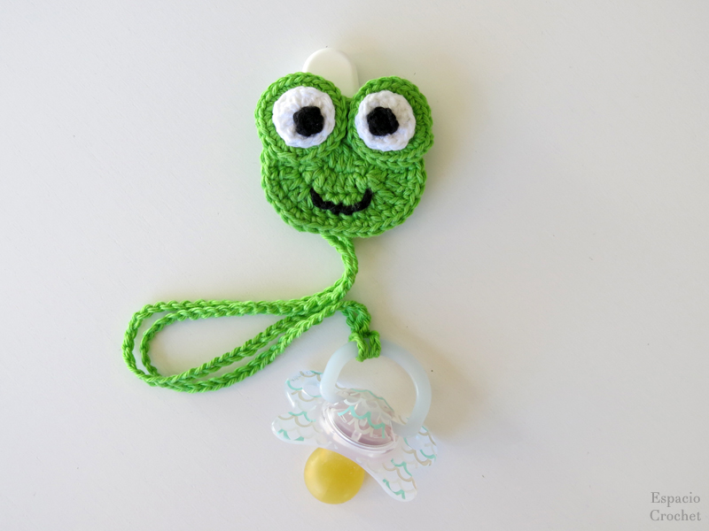 Espacio Crochet: Porta Chupete Ranita