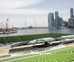 singapore floating football pitch