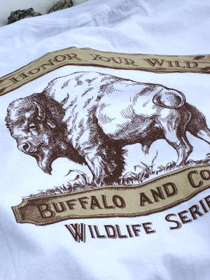 American buffalo (bison) wildlife t-shirt