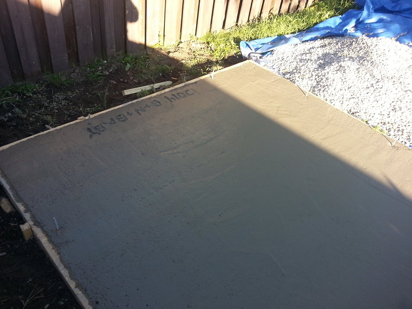 do it yourself builds: how to pour a concrete pad for shed