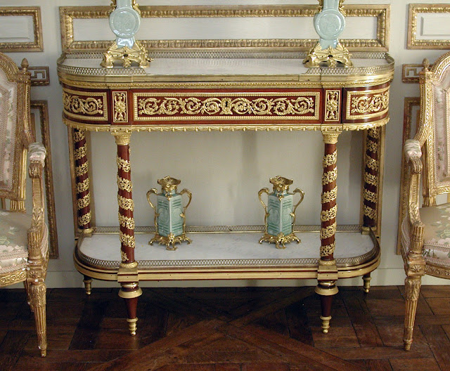 Table, Side (Commode Servante or Commode Desserte) Jean-Henri Riesener,  ca. 1790, Anichkov Palace, St. Petersburg, Russia (Czarina Maria Feodorovna) Empress Maria Feodorovna