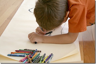 3 let the kids draw the details and color