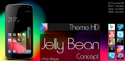 Jelly Bean HD 5 in 1 Theme apk Free Download