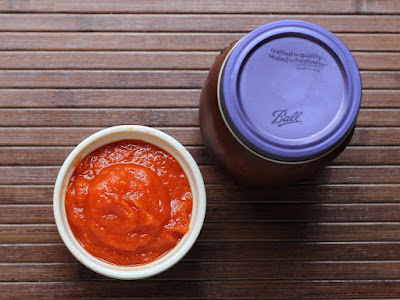 Roasted Red Pepper Spread - great on sandwiches, pasta, and in recipes. Try it on pizza instead of tomato sauce!