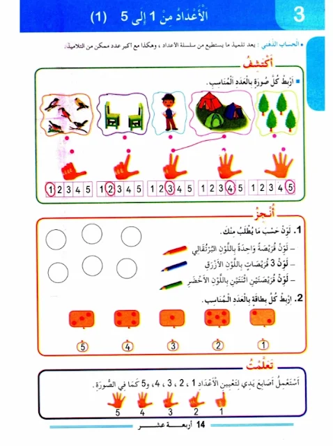 دروس الرياضيات للسنة الأولى ابتدائي pdf