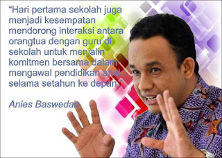 Menteri Pendidikan dan Kebudayaan Republik Indonesia  Surat Edaran Mendikbud No. 4 Tahun 2016 perihal Hari Pertama Sekolah