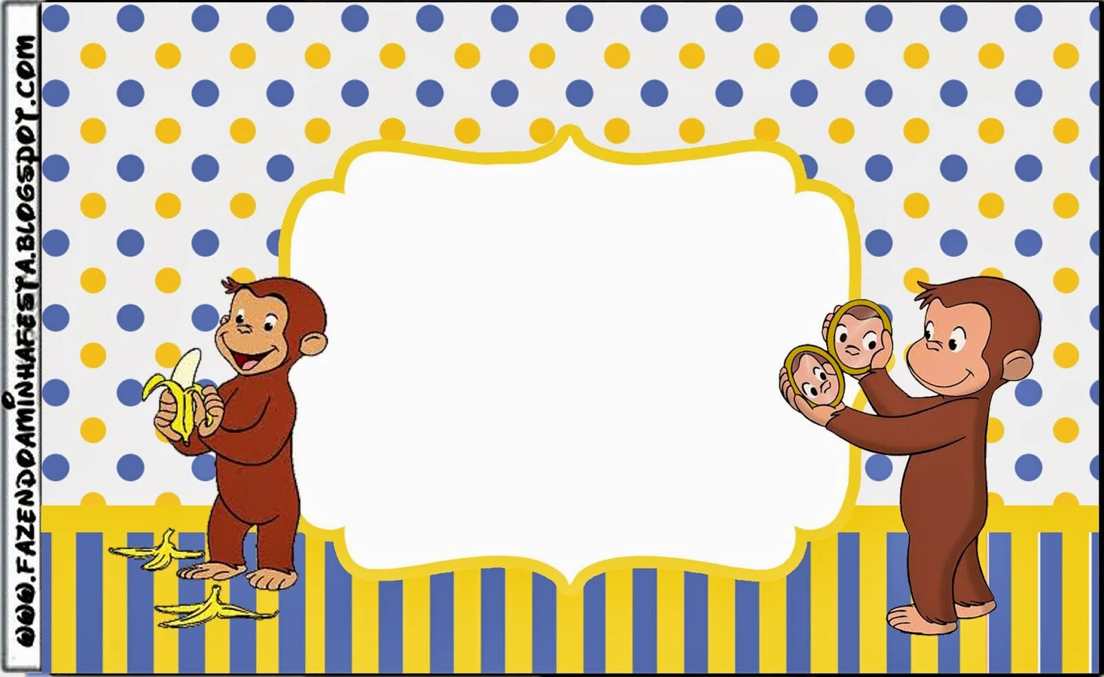 Curious George  Free Printable  Labels. 