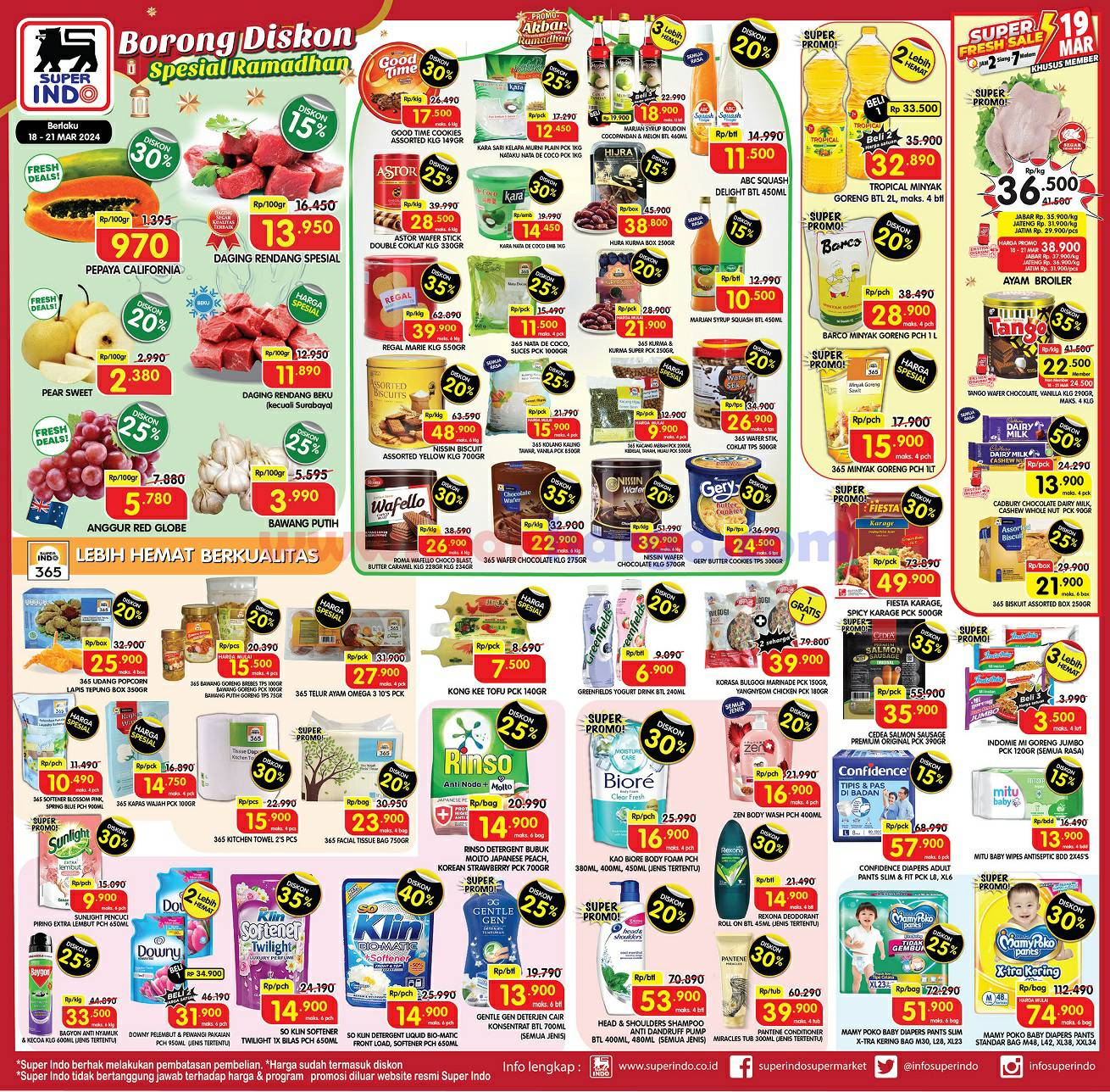 Katalog Promo Superindo Weekday Terbaru 18 - 21 Maret 2024