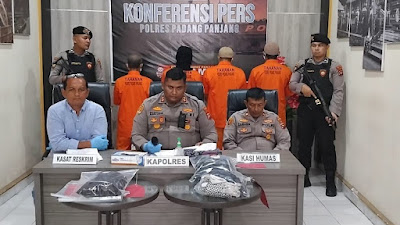 Polres Padang Panjang Berhasil Amankan Pelaku Curanmor dan Pencabulan Anak di Bawah Umur