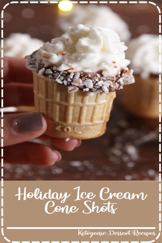 Turns out ice cream cones make perfect shot glasses. #food #drink #easyrecipe #recipe #inspiration #ideas #wishlist #holiday #christmas #hacks