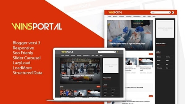 WinsPortal v3.0 Responsive Blogger Template