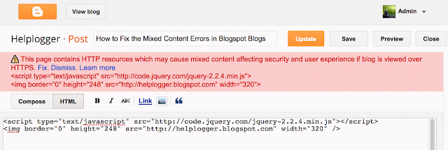  at that spot are unopen to issues that are straight off facing bloggers cheers to this modify inwards policy too on How to Fix Mixed Content Errors inwards Blogspot Blogs