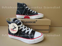 Jual Sepatu Sekolah - Warrior Classic HC - Black-White