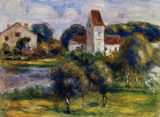 Breton Landscape - Church and Orchard