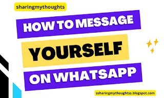 Whatsapp: How to Message Yourself