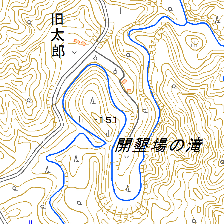 スゴログ 開墾場の滝 奥米の滝