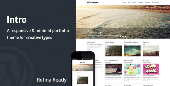Intro - Responsive Portfolio WordPress Theme - Portfolio Creative