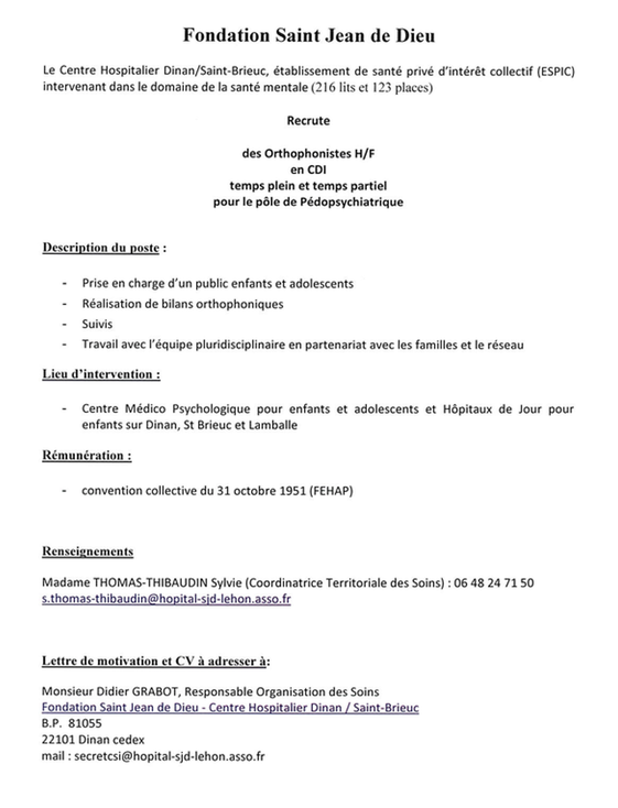 Site de la FOF Bretagne: Annonces, Offres et Demandes d'emploi