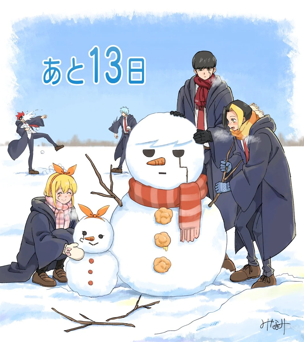O mundo do anime celebra o Natal de 2023 com diversas ilustrações