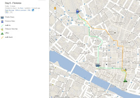 florence, italy, map, google maps, pasta cooking class, duomo, ponte vecchio bridge,