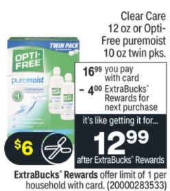 Clear Care, 12 oz 2 ct $16.99