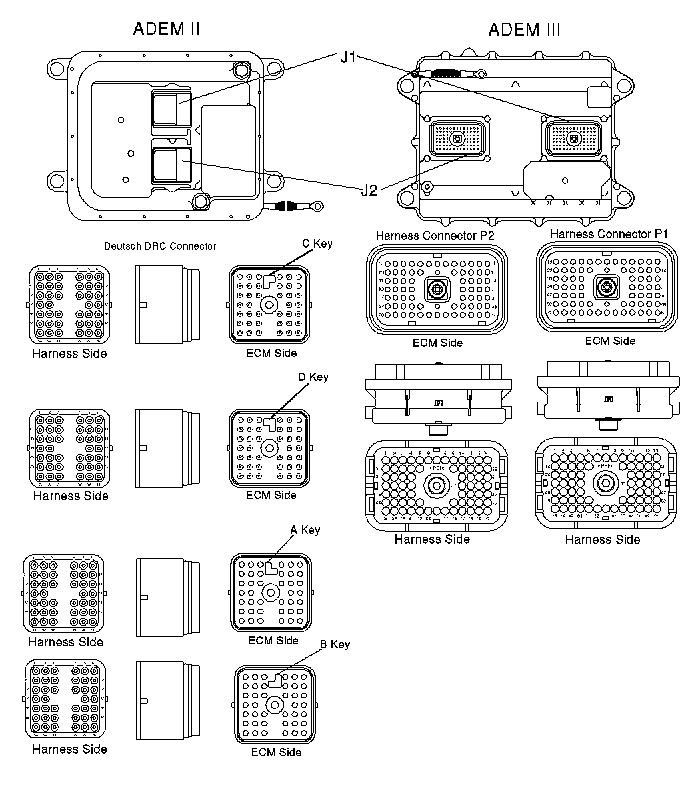 cat c6 ecm pin wiring diagram  | 472 x 197