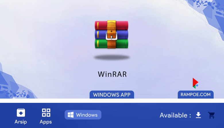 Download WinRAR x64 600 bahasa indonesia full Repack Silent Install Rampoe com