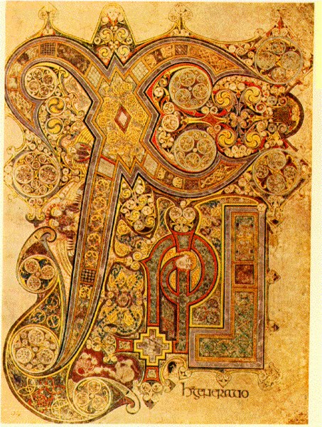 book of kells tattoo. spell Christ,