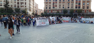 Protesta de las ampas de colegios públicos de Barakaldo