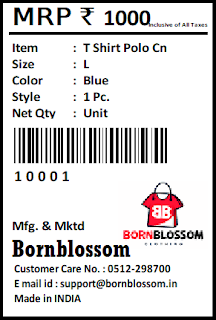 Garments Barcode Design Label Templates with Free Label Printing Software Download Link