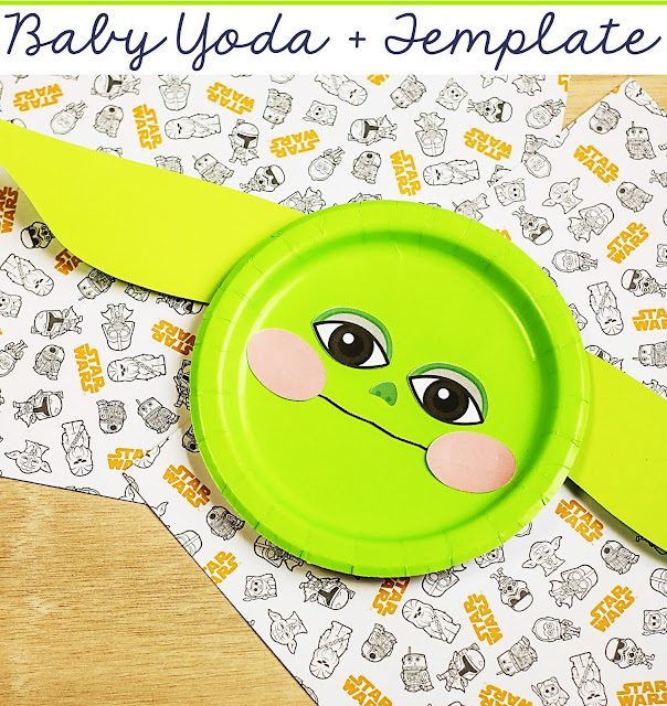 What a fun craft to do with the kids! Baby Yoda Paper Craft! Kids as young as 3 will enjoy this super cute paper craft to make the famous baby alien everyone has come to  adore.