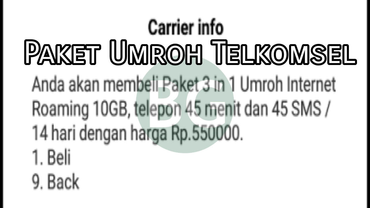 Cara daftar paket Umroh telkomsel Terbaru