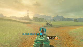 going over Hyrule Field with an autobuilt Zonai car